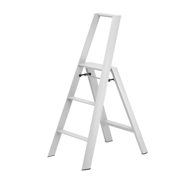 Oliver 3 Step Aluminum Lightweight Folding Ladder Step Stool